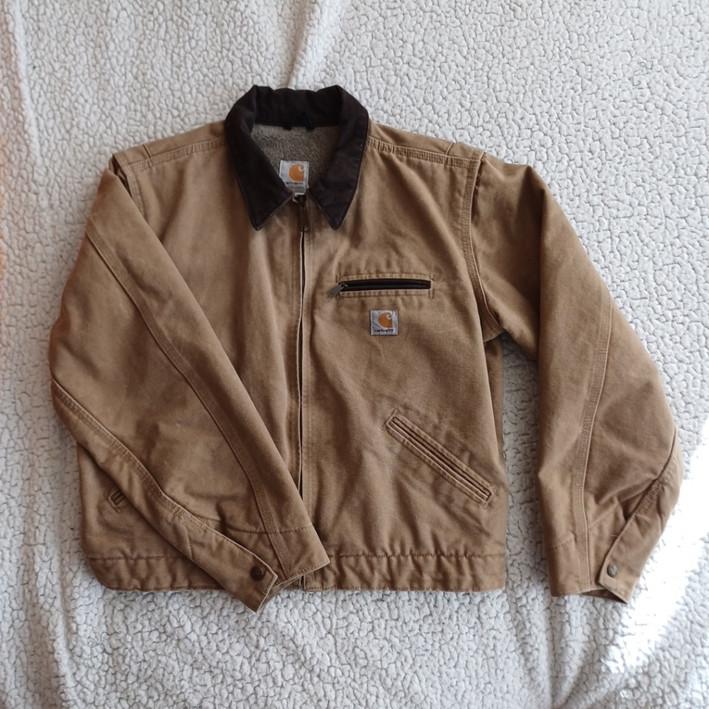 Vintage-Carhartt-Detroit-Blanket-Lined-BRN-Jacket-Sz Small